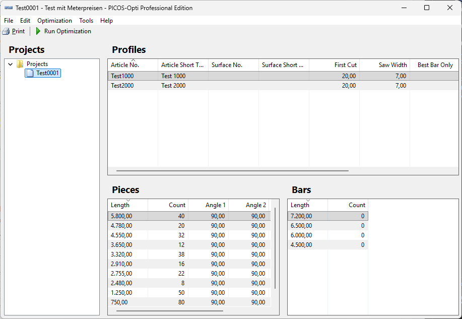 Screenshot main window